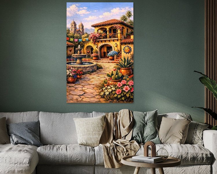 Example of the artwork in a room