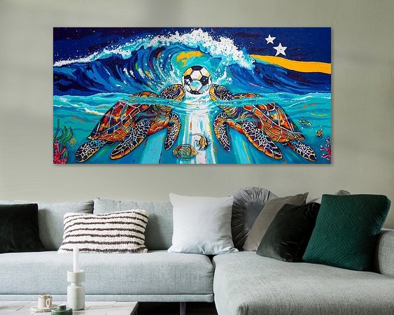 Example of the artwork in a room