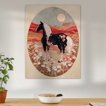 Floral desert horse