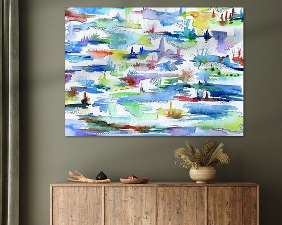 Example of the artwork in a room