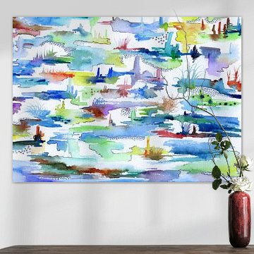 Landschap (herhaling) van Claudia Gründler