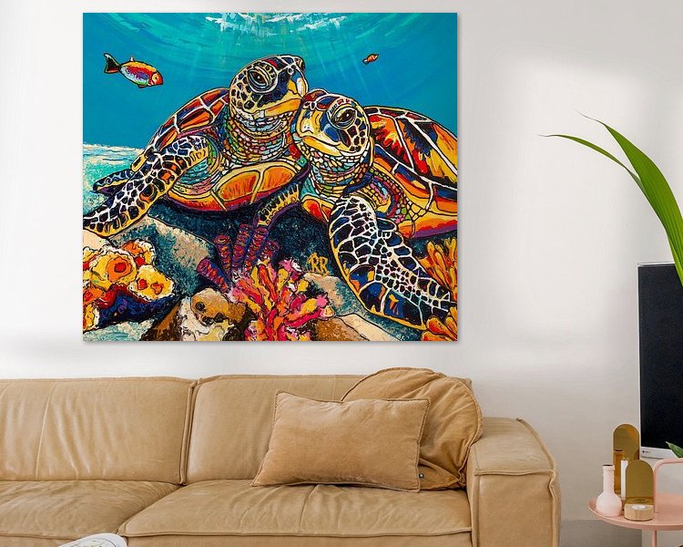 Example of the artwork in a room