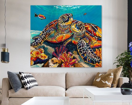 Example of the artwork in a room