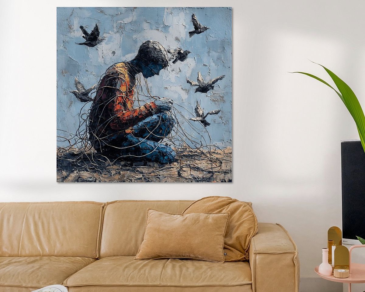 Example of the artwork in a room