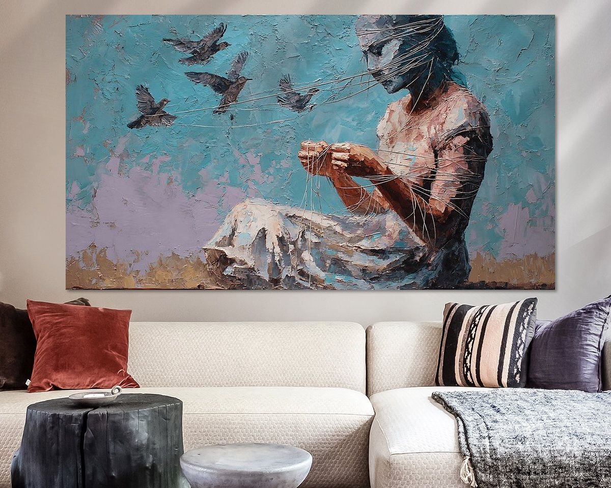 Example of the artwork in a room