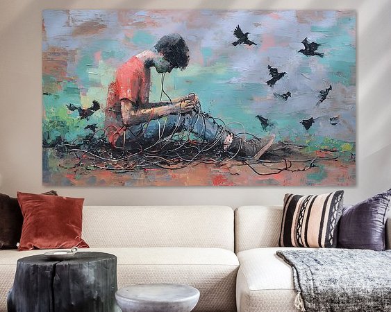 Example of the artwork in a room