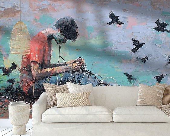 Example of the artwork in a room