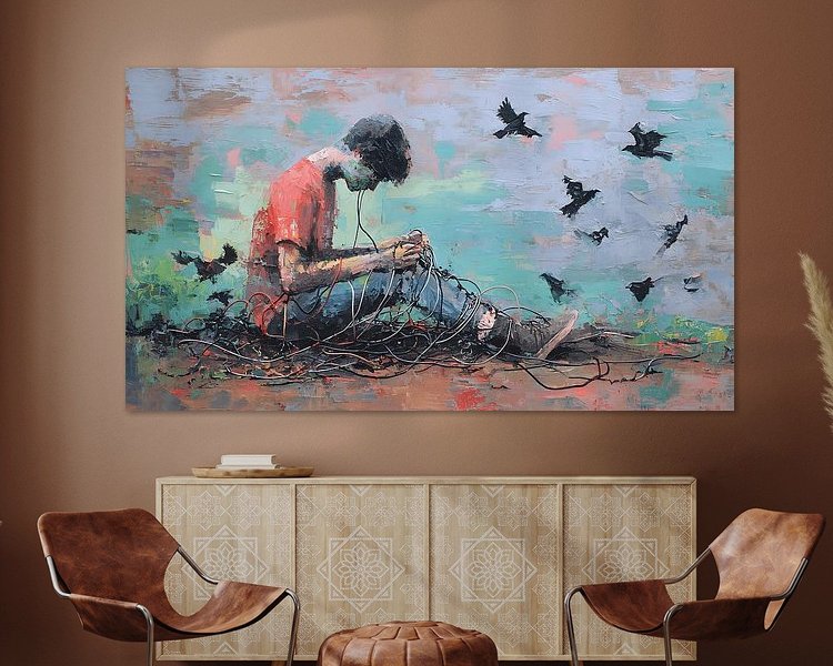 Example of the artwork in a room