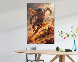 Example of the artwork in a room