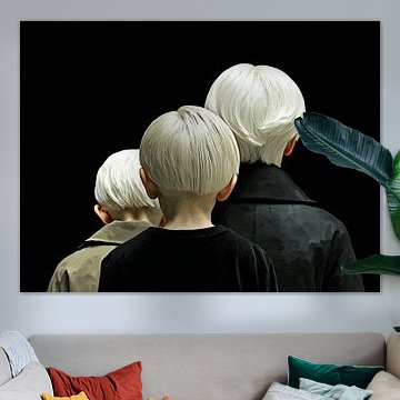 The Three Ridges | Figurative Wall Art with a Double Layer by KRAB