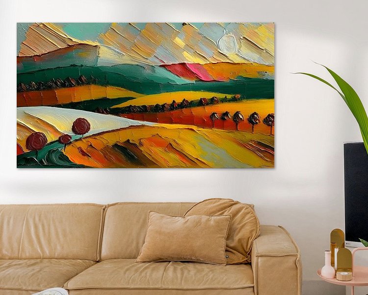 Example of the artwork in a room