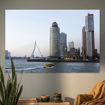 The skyline along the Meuse at dusk by Manon Huls