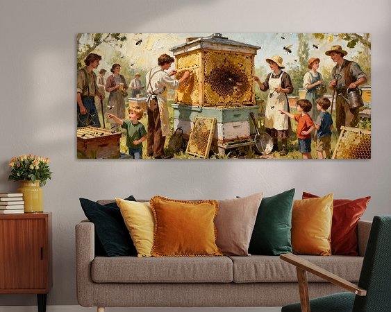 Example of the artwork in a room