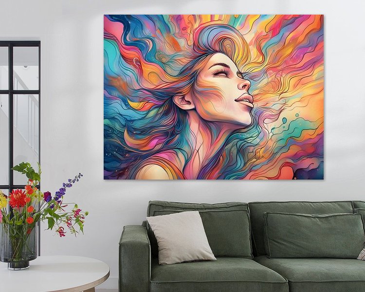 Example of the artwork in a room