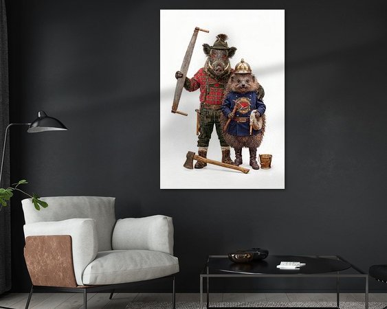 Example of the artwork in a room