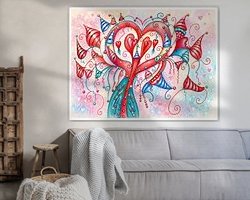 Example of the artwork in a room