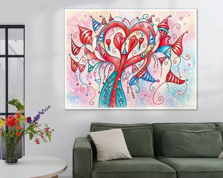 Example of the artwork in a room