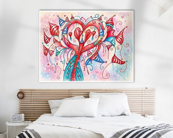 Example of the artwork in a room