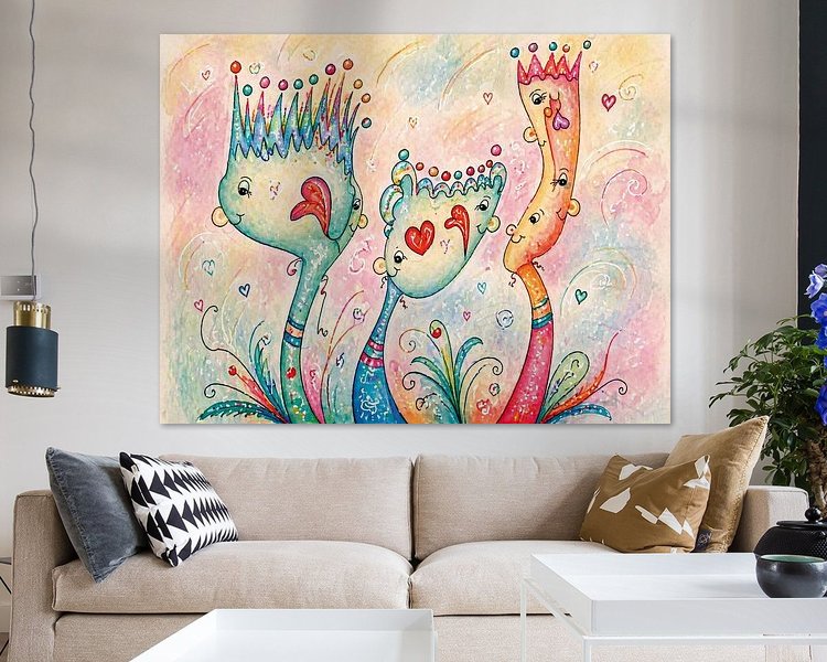 Example of the artwork in a room