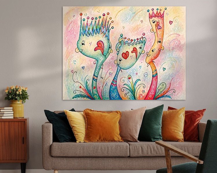 Example of the artwork in a room