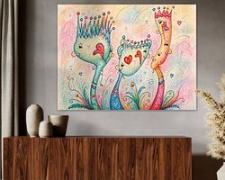 Example of the artwork in a room