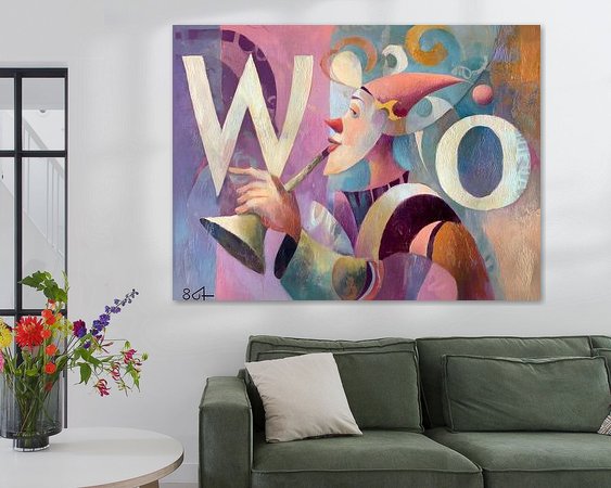 Example of the artwork in a room