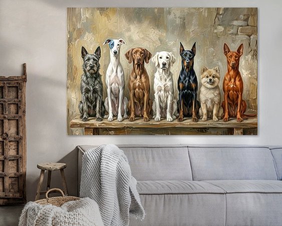 Example of the artwork in a room