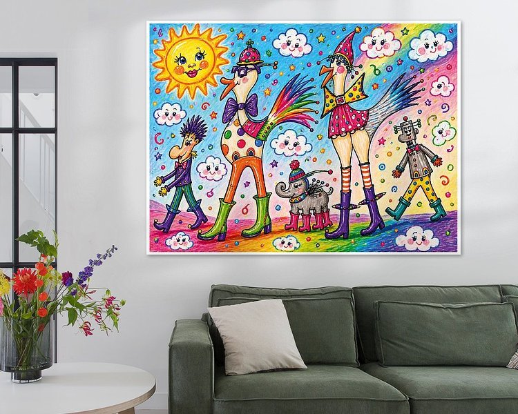 Example of the artwork in a room