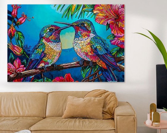 Example of the artwork in a room