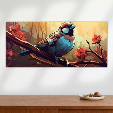 Natürliche Vogelkunst | Vogel von Blickfänger Gemälde