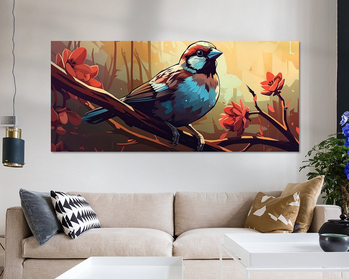 Example of the artwork in a room