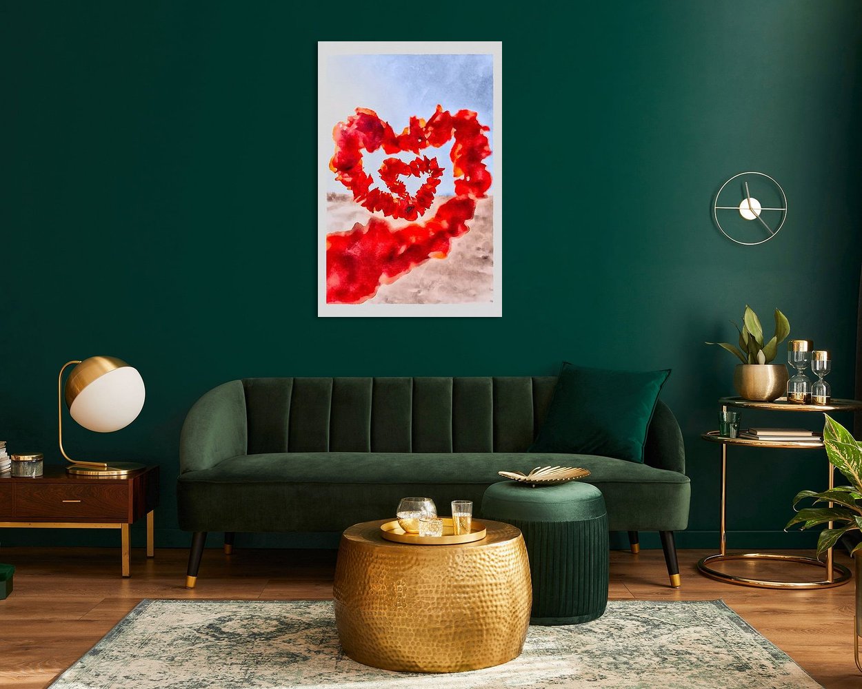 Example of the artwork in a room