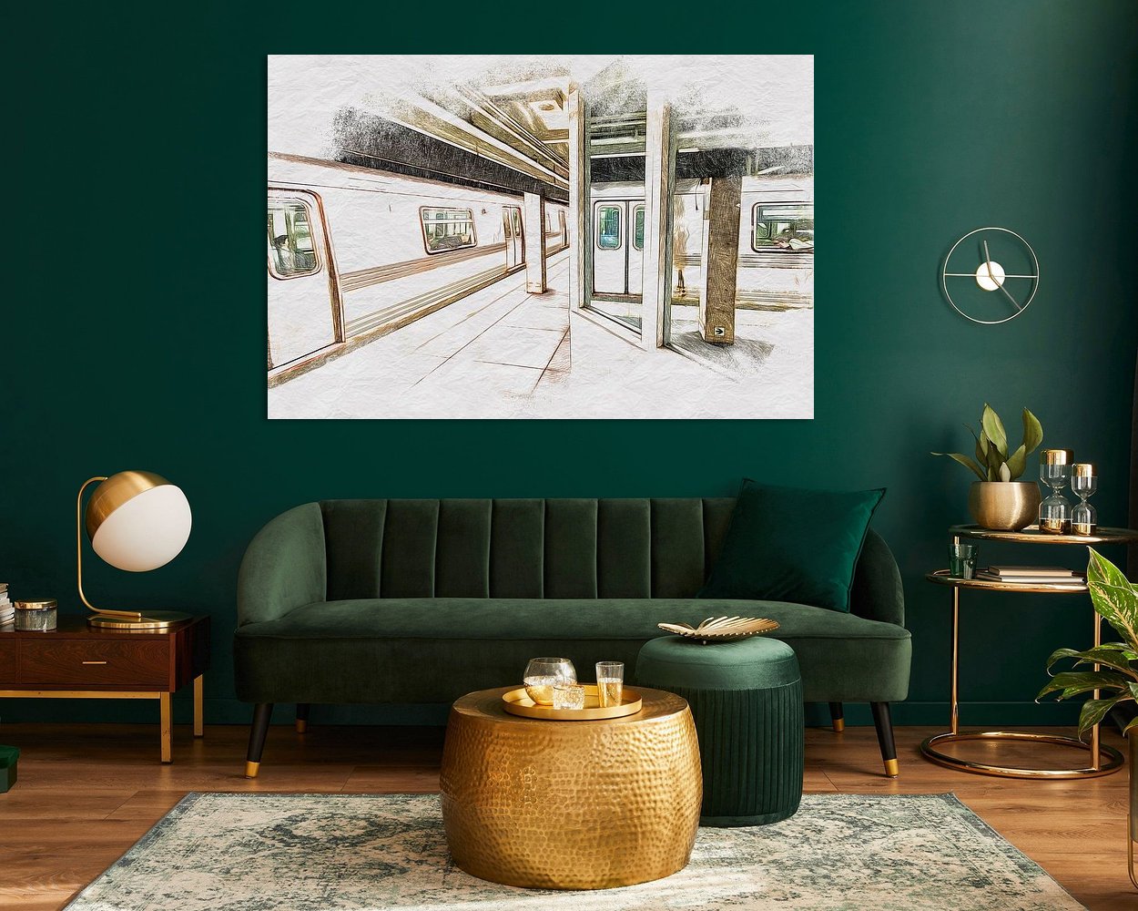 Example of the artwork in a room