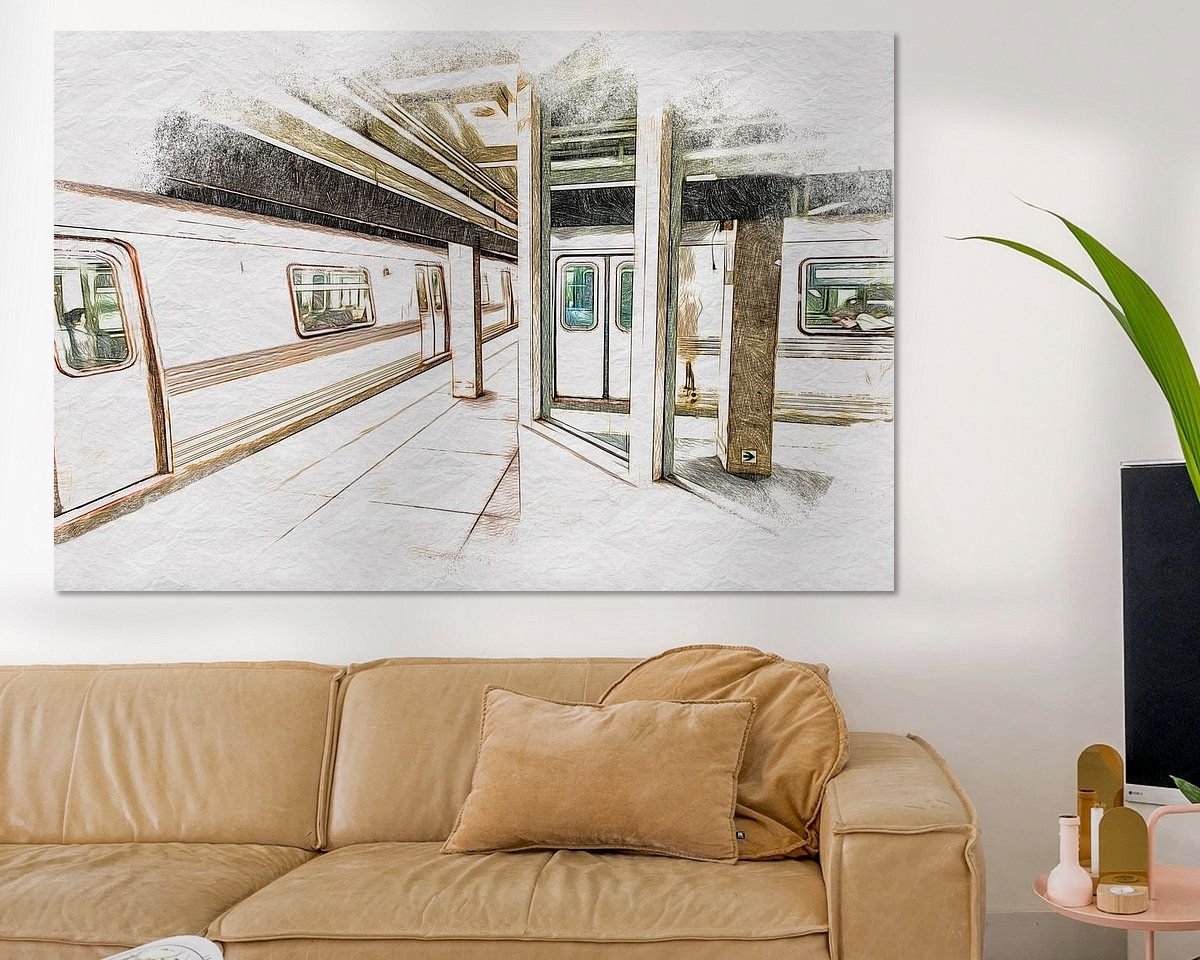 Example of the artwork in a room