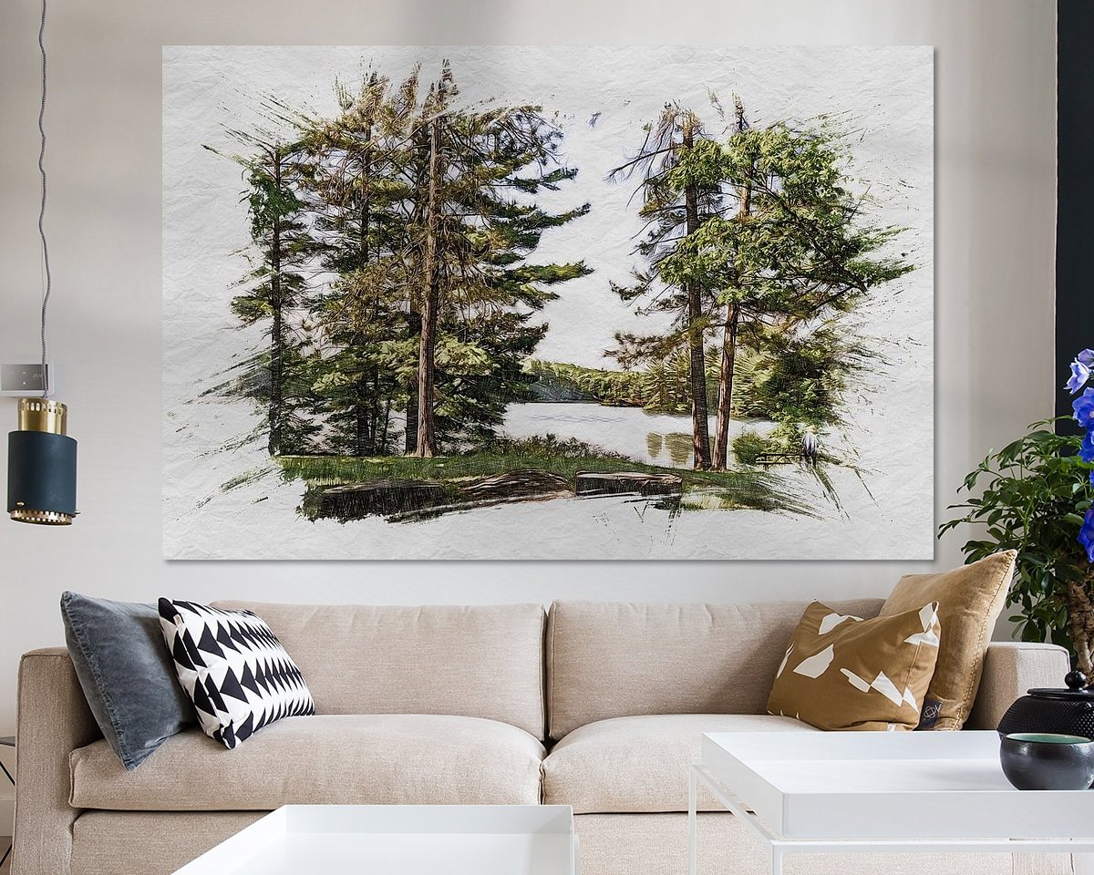 Example of the artwork in a room