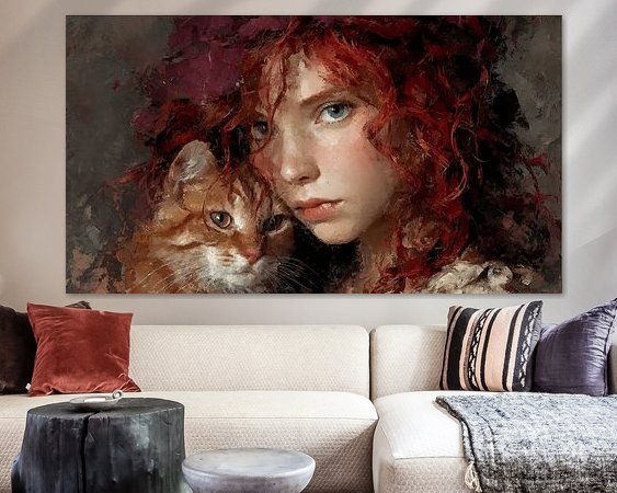 Example of the artwork in a room