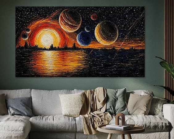 Example of the artwork in a room