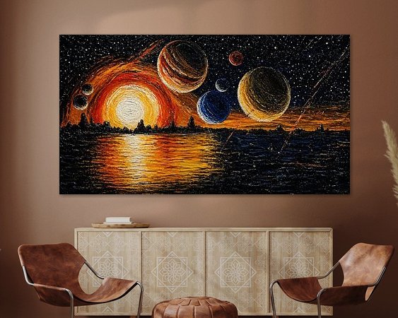 Example of the artwork in a room