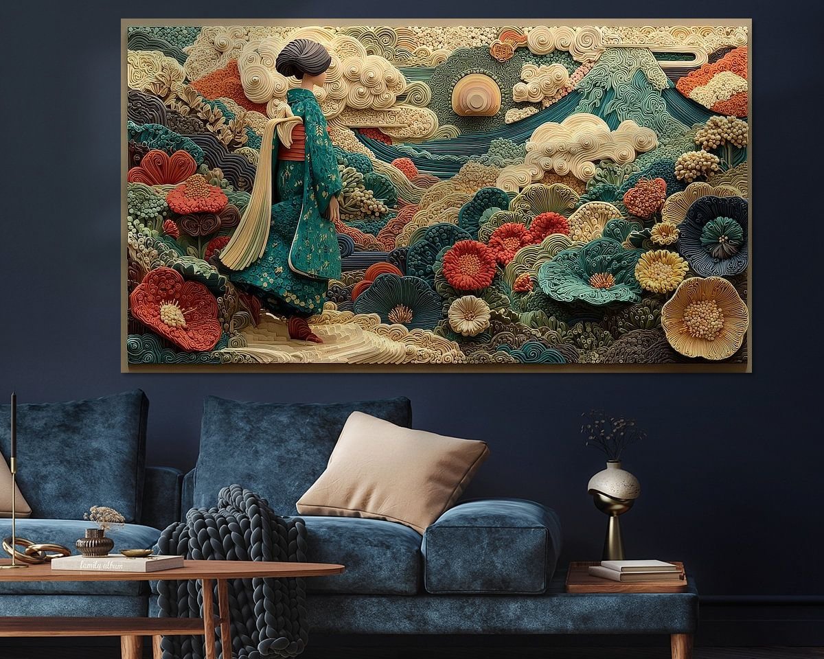 Example of the artwork in a room