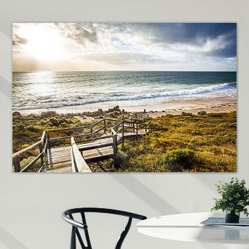 Evening Light Along the Ocean Path by Patrick Kilb