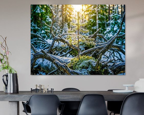 Example of the artwork in a room