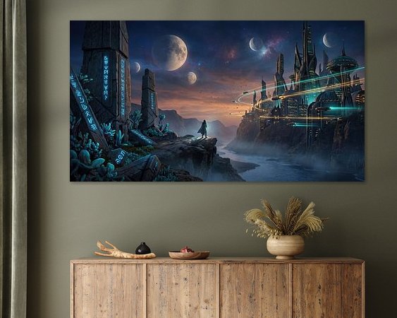 Example of the artwork in a room