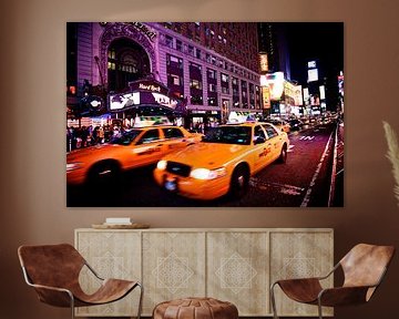 Times Square Yellow Cabs New York van Blijvanreizen.nl Webshop