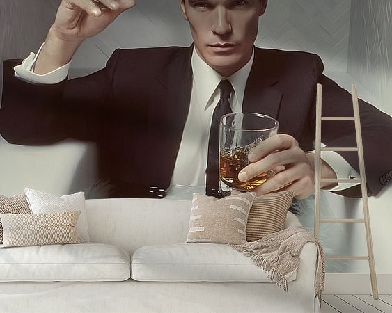 Example of the artwork in a room