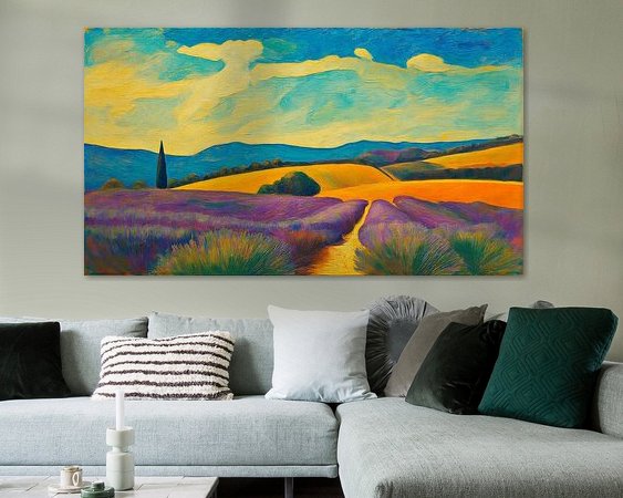 Example of the artwork in a room