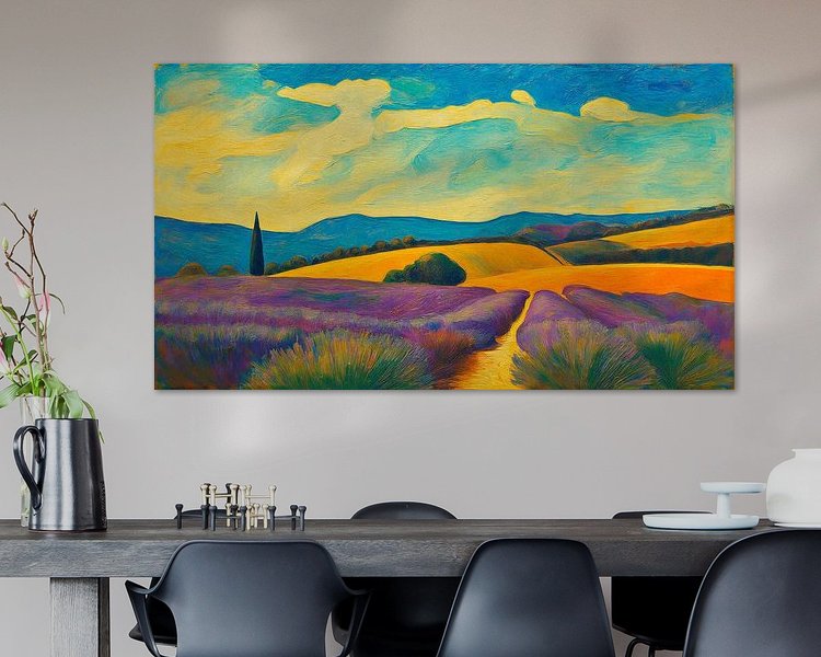 Example of the artwork in a room