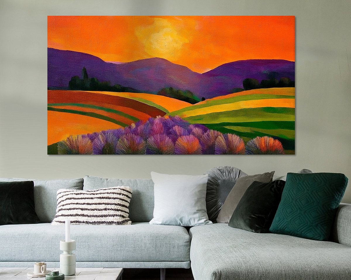 Example of the artwork in a room
