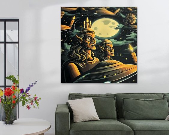 Example of the artwork in a room