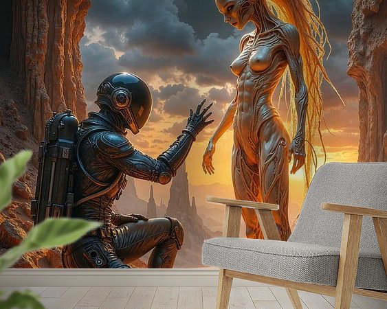 Example of the artwork in a room