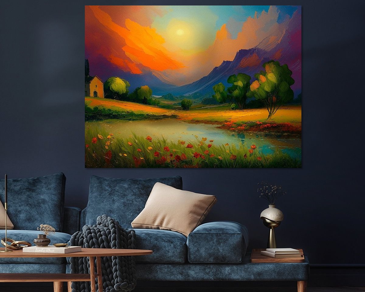 Example of the artwork in a room